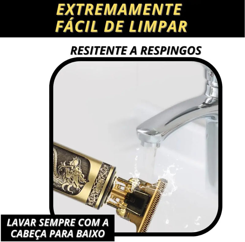 Máquina de corte de cabelo masculina com design aleatório elétrico profissional